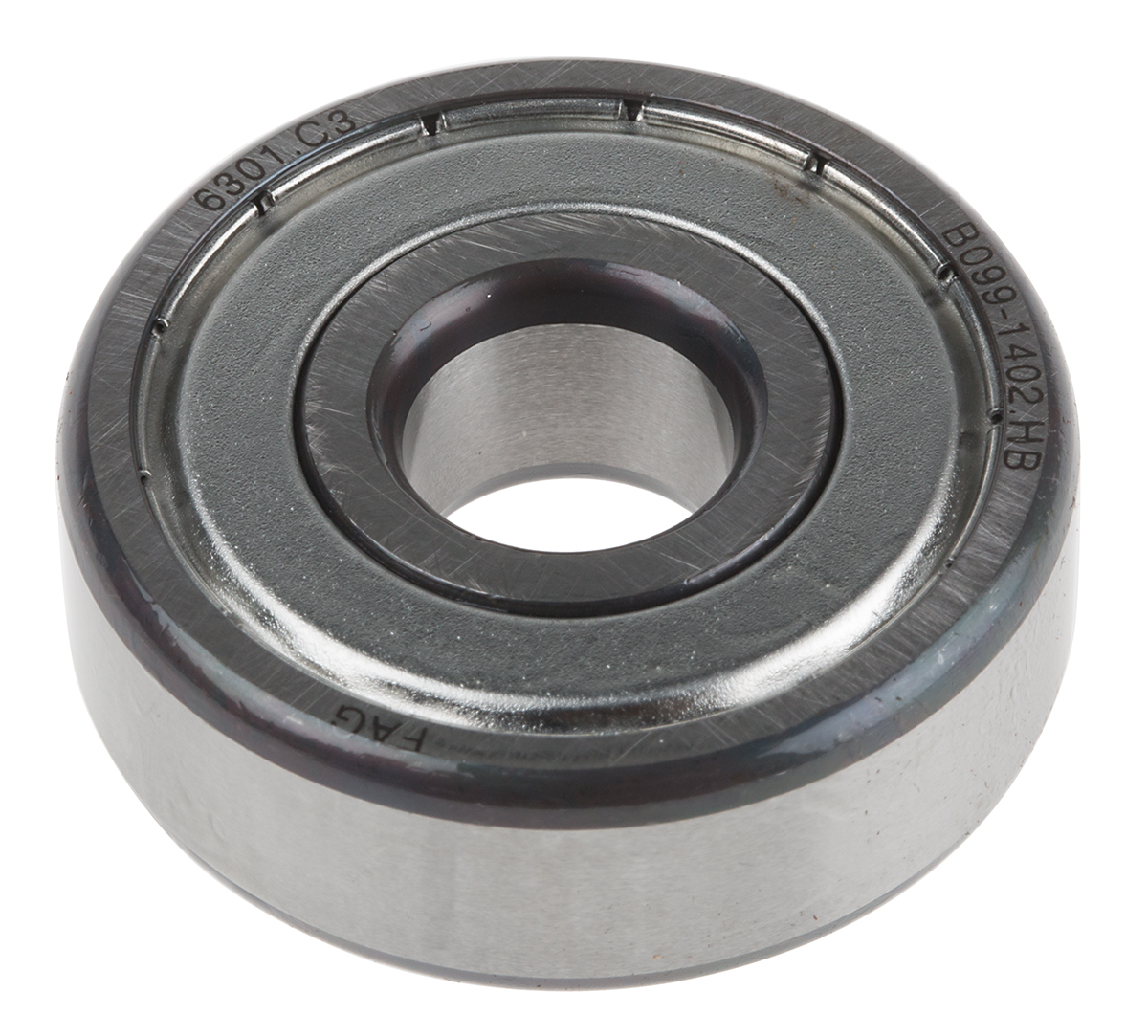 FAG 6301-2Z-C3 1 Row Ball Bearing - 12 mm ID, 37 mm OD