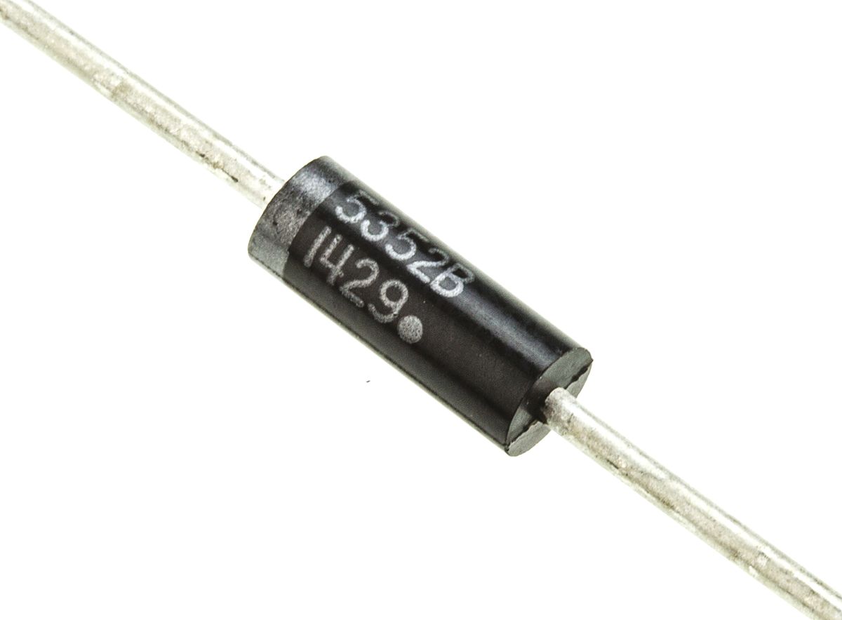 onsemi, 15V Zener Diode ±5% 5 W Through Hole 2-Pin 017AA-01