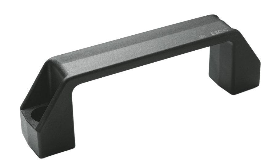 Elesa Black Plastic Handle 38 mm Height, 21mm Width, 109mm Length