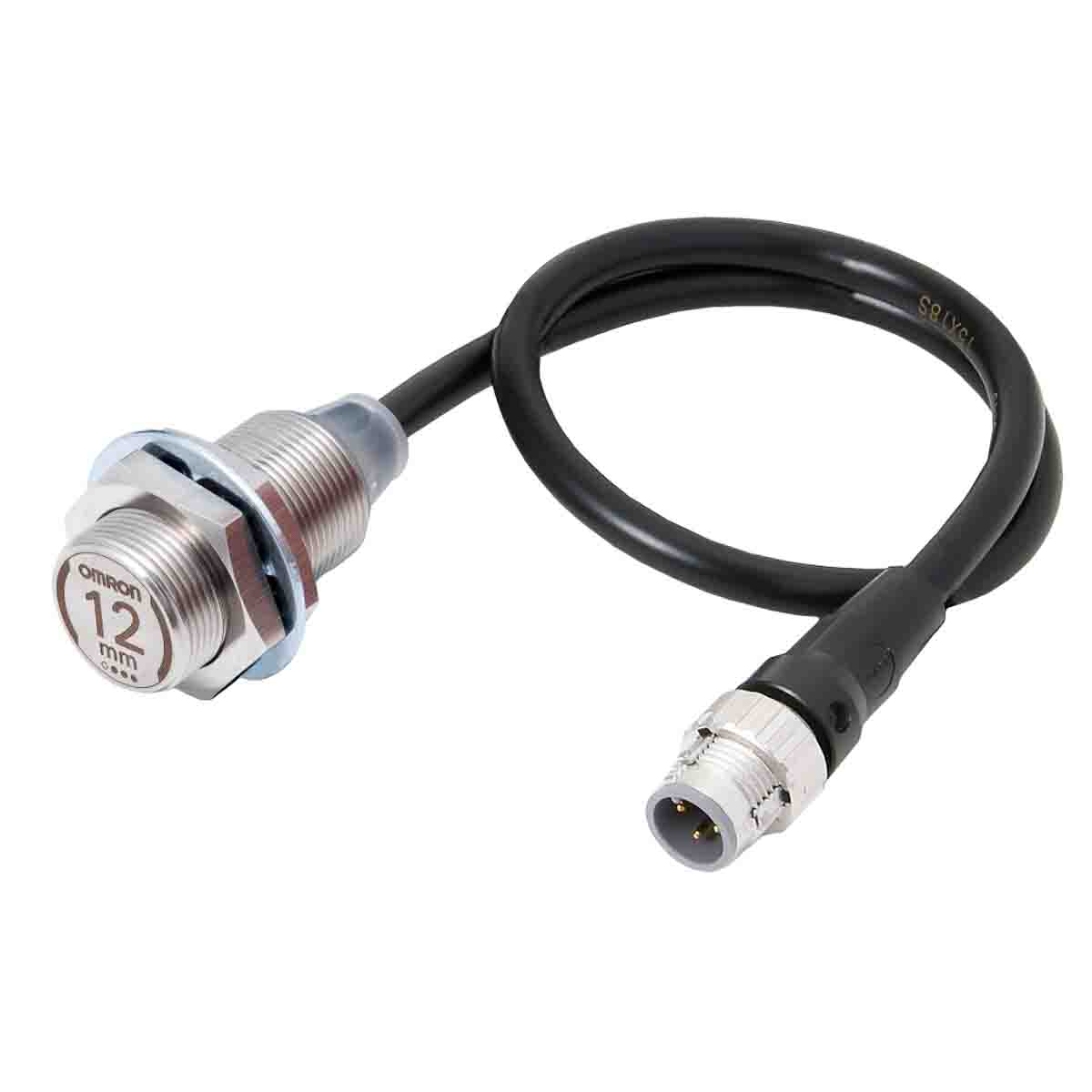 Omron Inductive Threaded Barrel Proximity Sensor, M18, 12 mm Detection, PNP NO+NC, 10 → 30 V dc