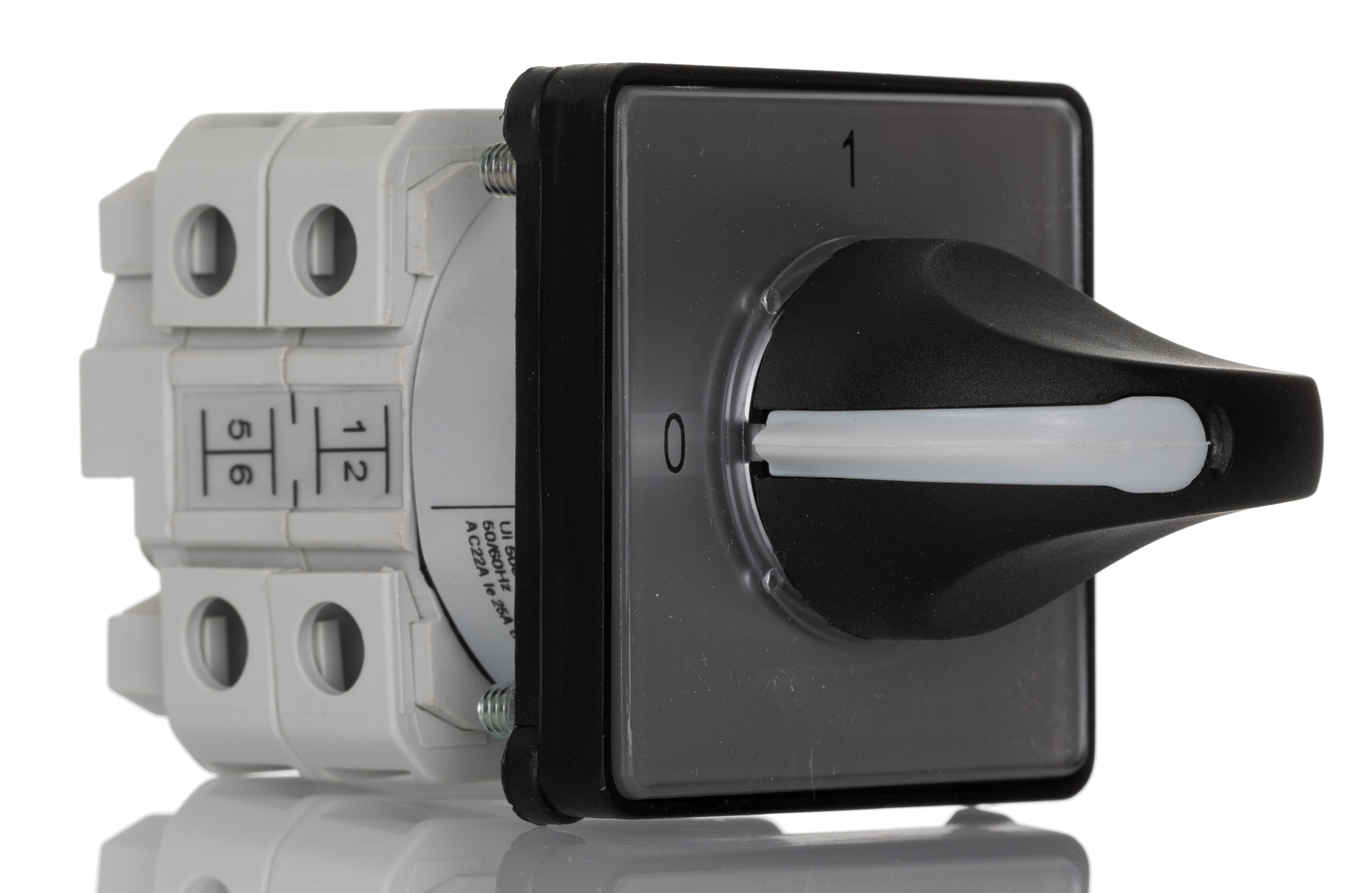 RS PRO, 3P 2 Position 90° Rotary Cam Switch, 500V ac, 25A, Knob Actuator