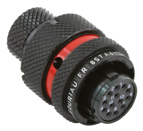 Souriau Sunbank by Eaton Circular Connector, 13 Contacts, Cable, Standard Connector, Plug, Female, IP67, 8STA Series