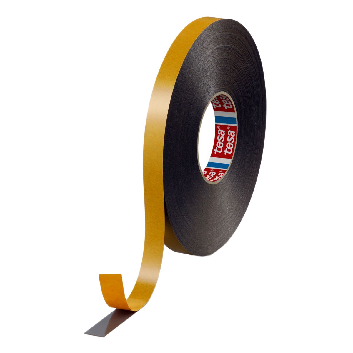 Tesa 62935-00009-00 Black Double Sided Tape, 1mm Thick, 17 N/cm, PE Backing, 19mm x 50m