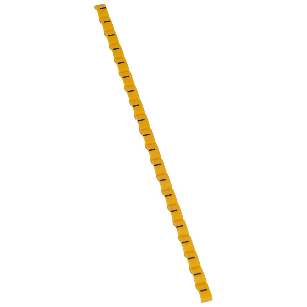 Legrand Clip Tag Cable Marker, Black on Yellow, for Cable, 0 384 43