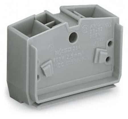 Wago 264 Series Terminal Block, 1-Way, 24A, 28 → 12 AWG Wire, Cage Clamp Termination