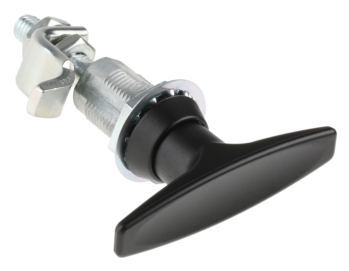 Southco Black Die Cast Zinc Locking Handle, T-Handle