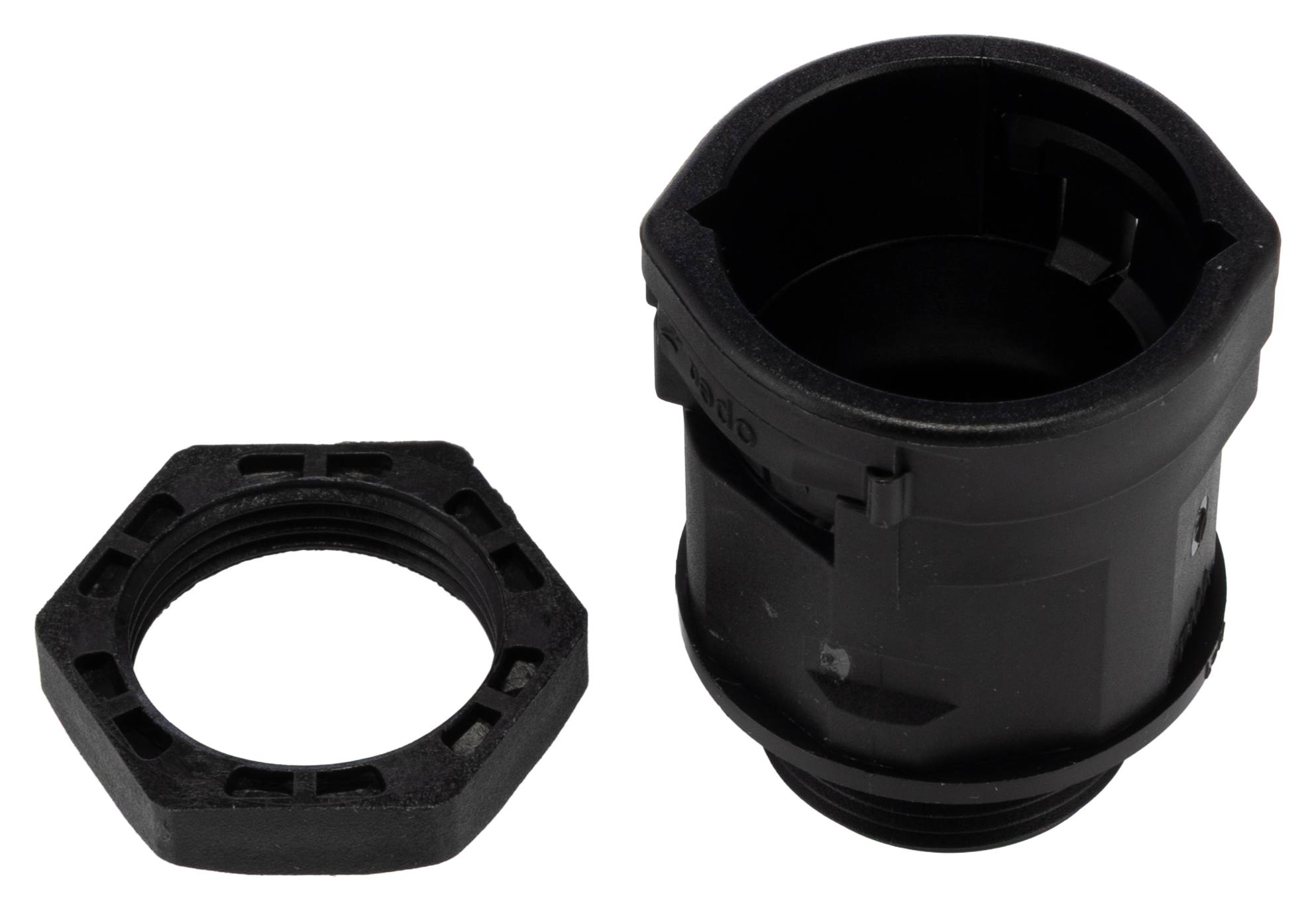 PMA Straight, Conduit Fitting, 25mm Nominal Size, M25, PA 6, Black IP66 rating