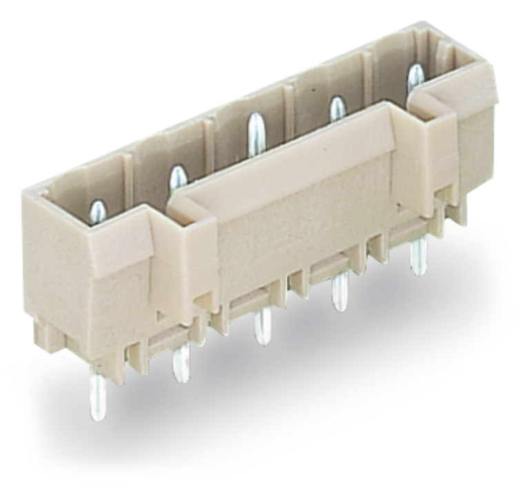 WAGO 721 Series Straight Through Hole Header, 4 Contact(s), 7.5 mm Pitch, 1 Row, Shrouded