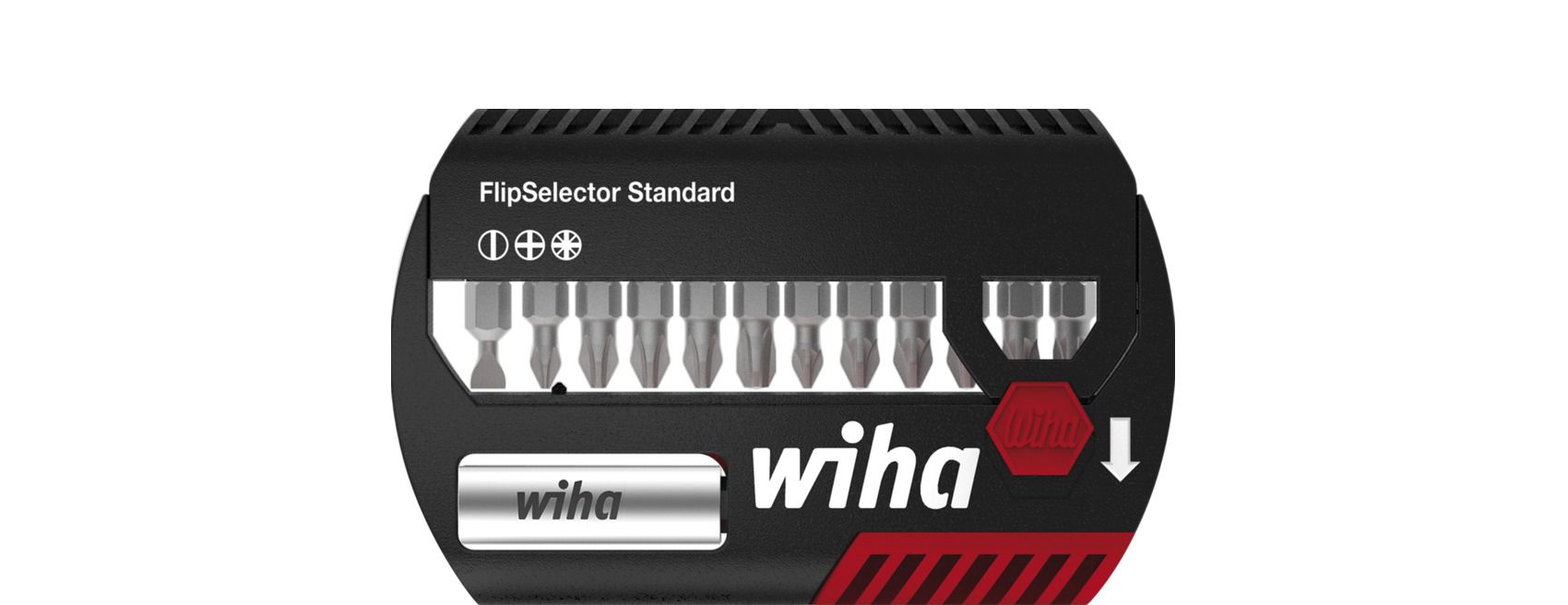 Wiha Bit Set 13 Pieces, Phillips, Pozidriv, Slotted