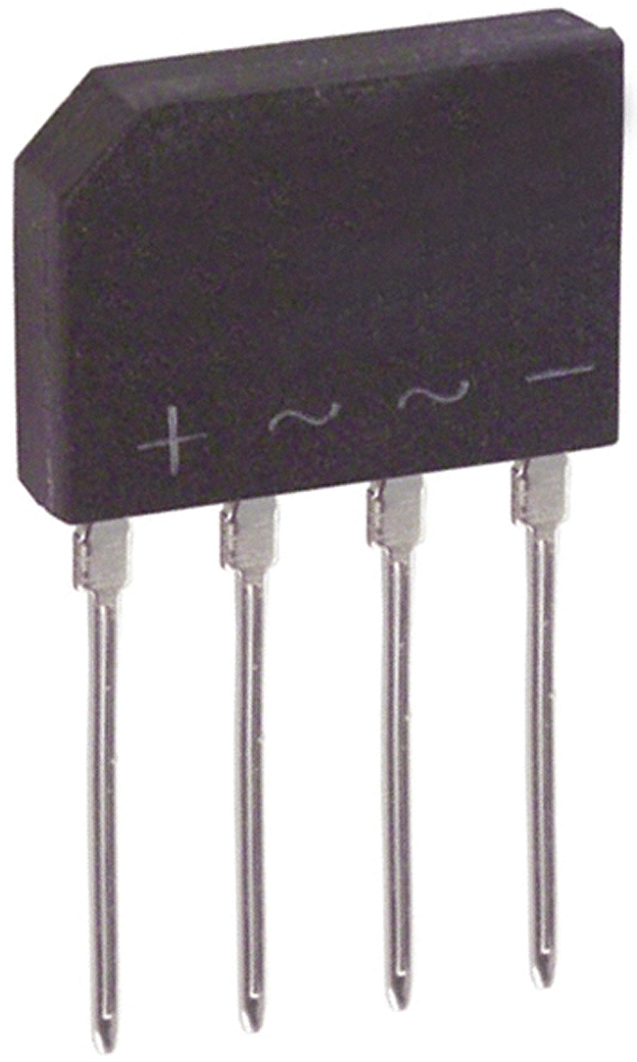 Diodes Inc Bridge Rectifier, 2A, 50V, 4-Pin