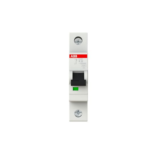 ABB System Pro M Compact S200 MCB, 1P, 32A Curve B, 253V AC, 72V DC, 20 kA Breaking Capacity