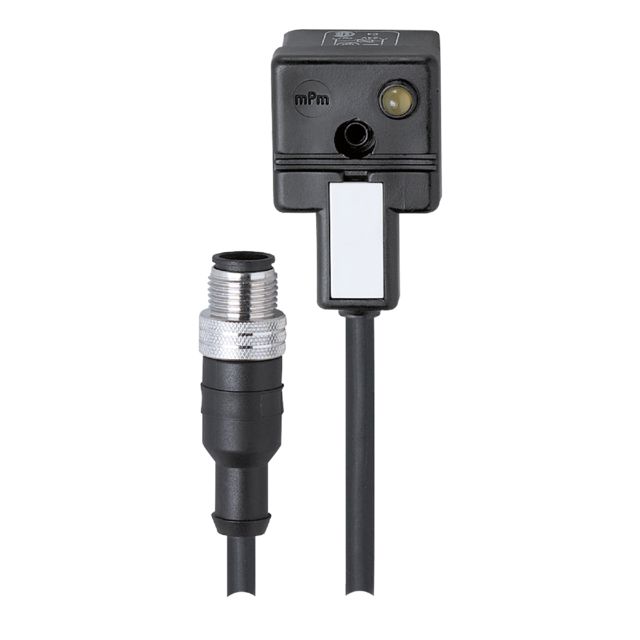 ifm electronic Male 1 way M12 to Female 1 way Valve Connector Sensor Actuator Cable, 1.5 m