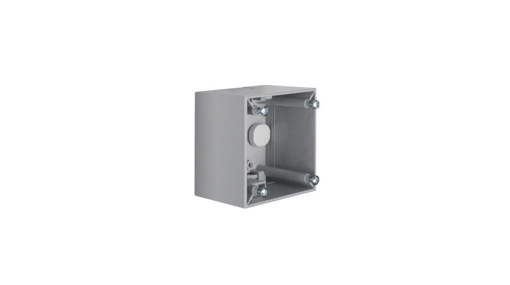 Berker INTEGRO Grey Back Box, Wall Mount, 1 Gangs, 59.5 x 59.5mm