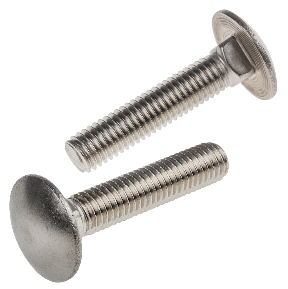 Plain Stainless Steel Coach Bolt, M8 x 40mm