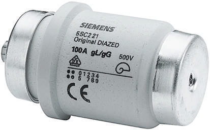Siemens 100A DIV Diazed Fuse, gG, 500V ac