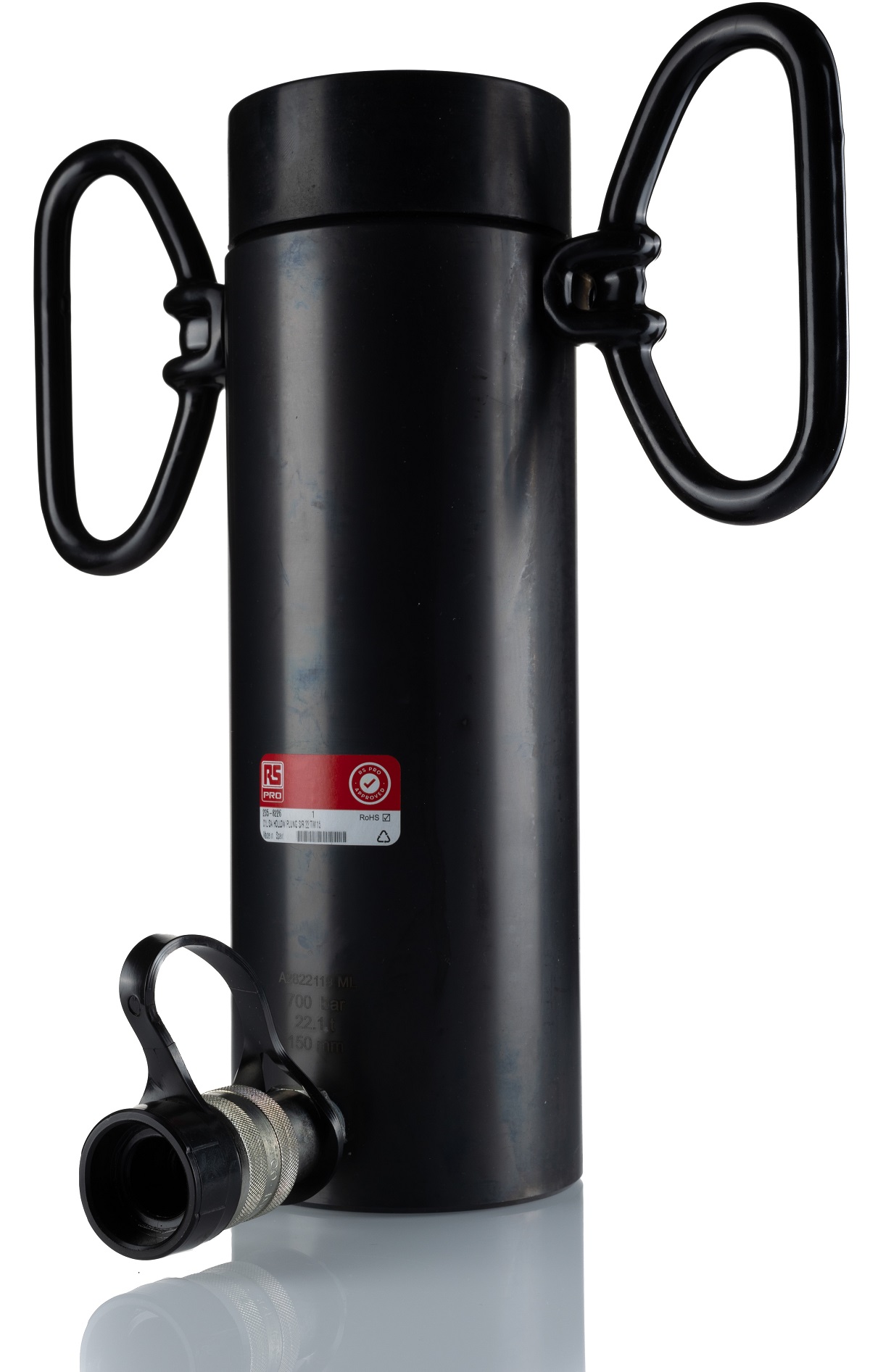 RS PRO Single, Portable Hollow Plunger Hydraulic Cylinders, 22t, 150mm stroke