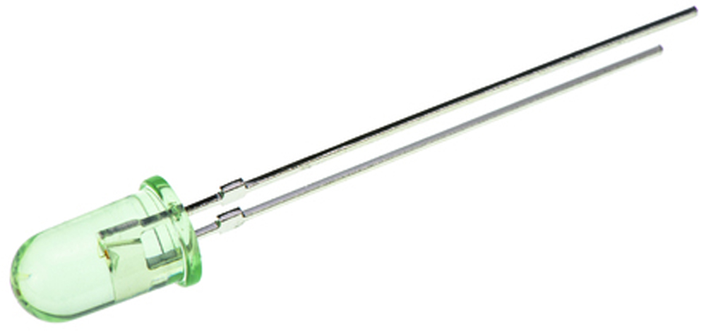 Kingbright2.5 V Green LED 5mm Through Hole, L-57GGD