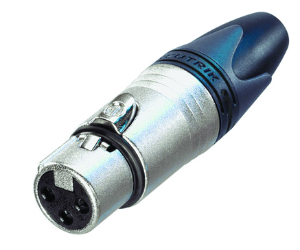 Neutrik Cable Mount XLR Connector, Female, 50 V, 3 Way, Silver Plating