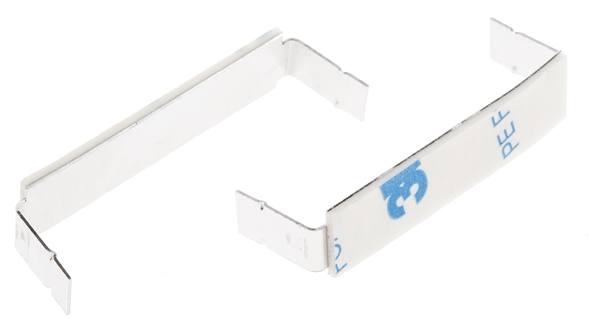 RS PRO Natural Aluminium Clip with foldable legs, 10mm Max. Bundle