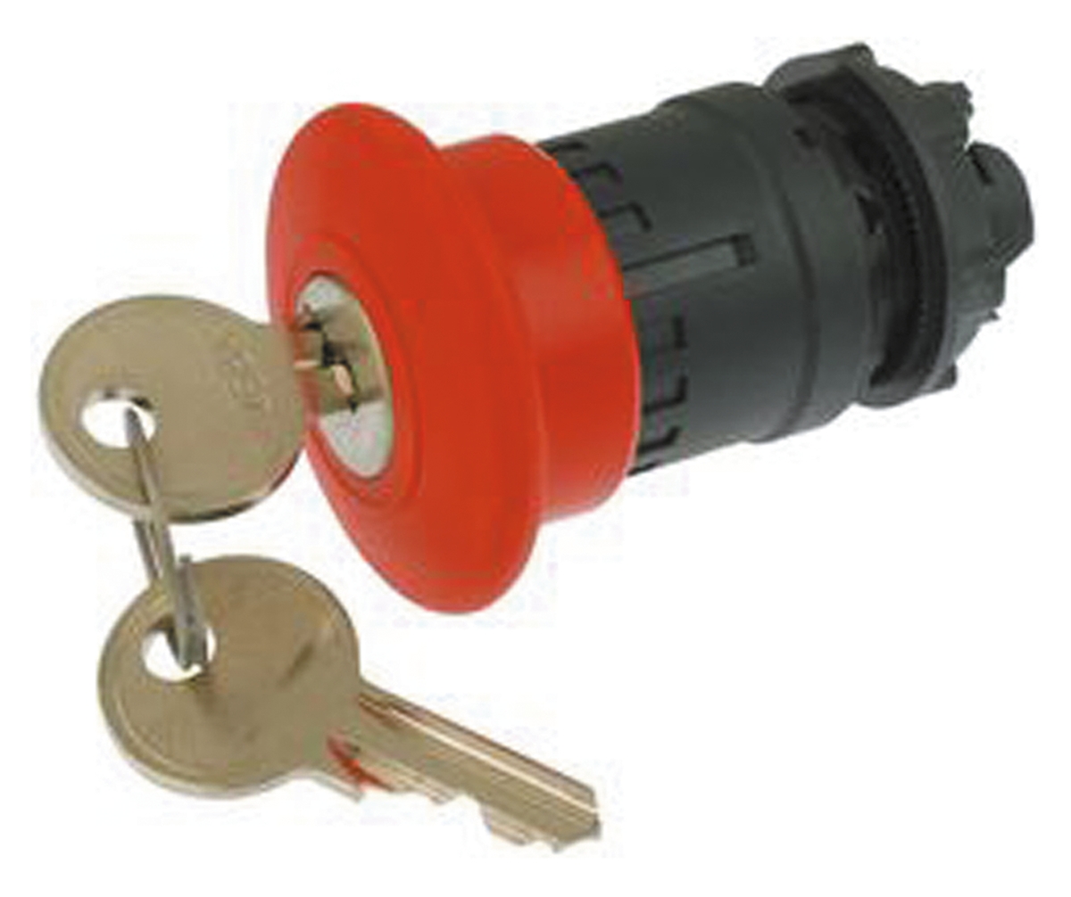 Schneider Electric Harmony XB5 Series, Key Release, Emergency Stop Push Button Head