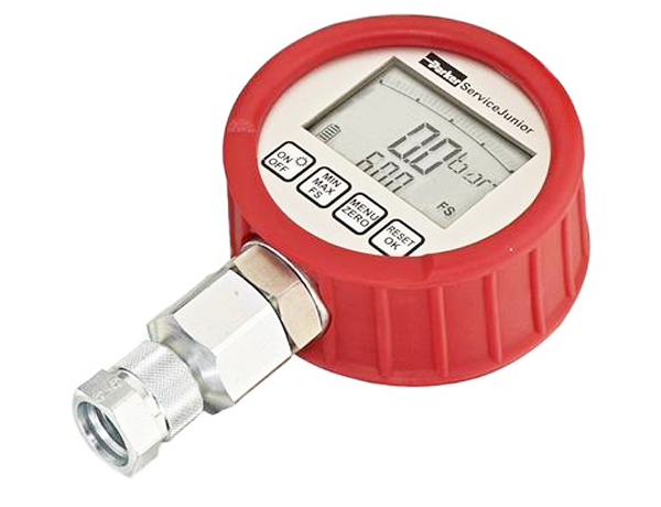 Parker 1/4 in Digital Pressure Gauge 600bar Bottom Entry