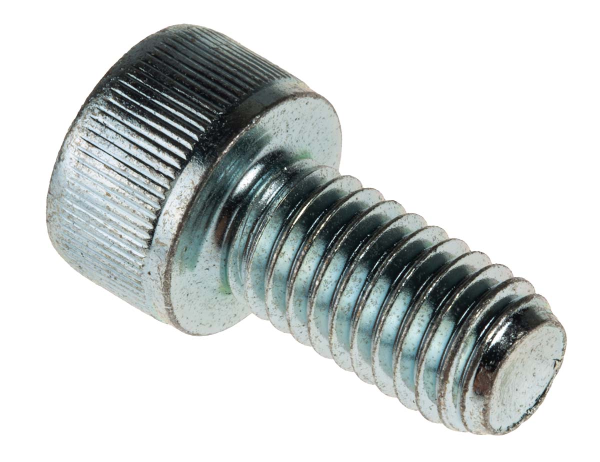 RS PRO Bright Zinc Plated Steel Hex Socket Cap Screw, DIN 912, M8 x 16mm