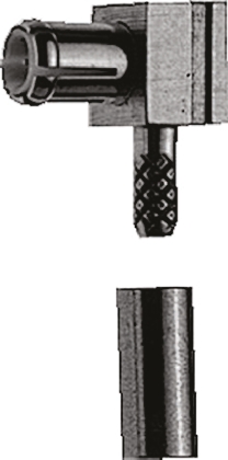 Telegartner, Plug Cable Mount MCX Connector, 50Ω, Crimp Termination, Right Angle Body