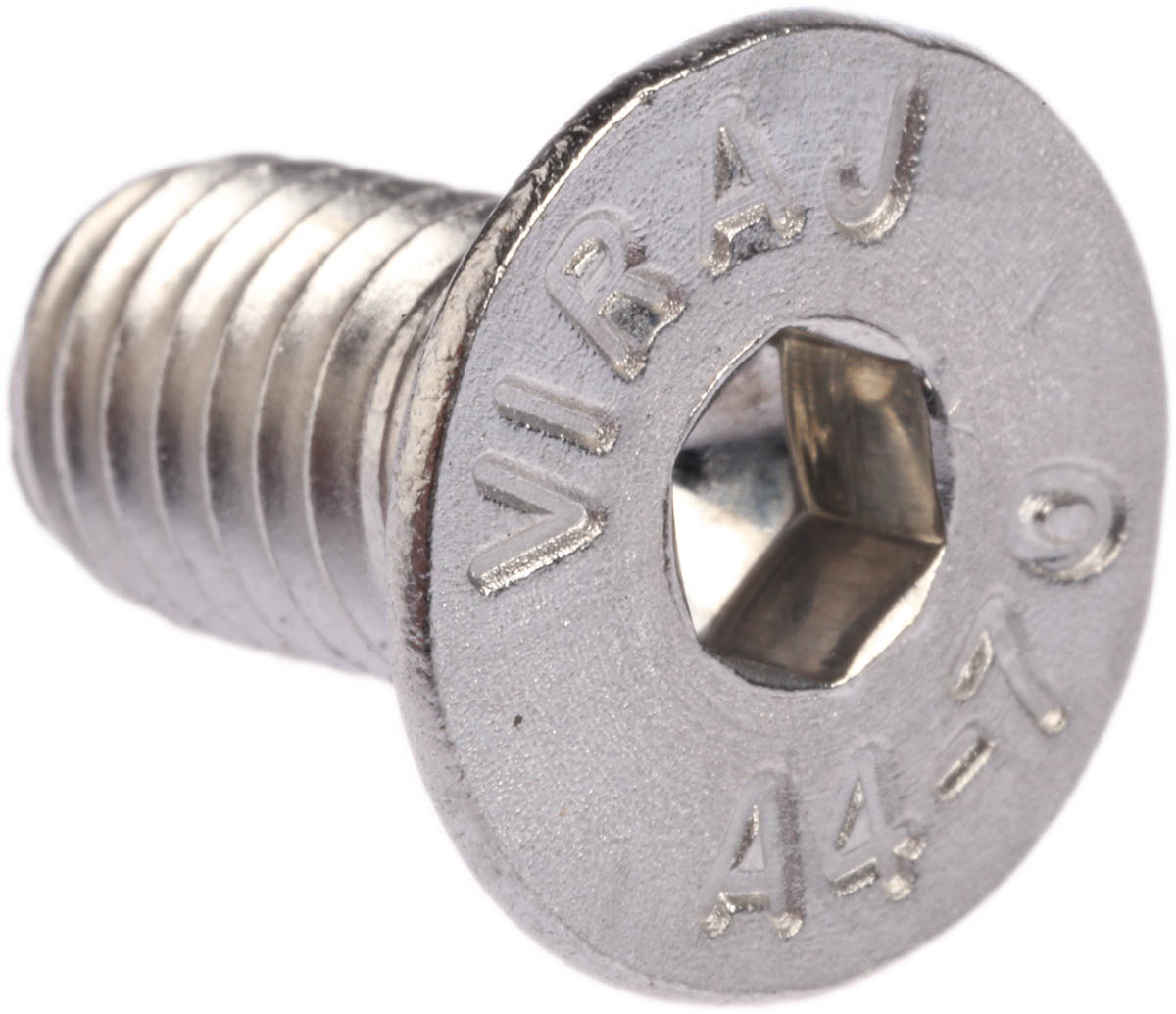 RS PRO Stainless Steel Hex Socket Countersunk Screw, ISO 10642, M8 x 16mm