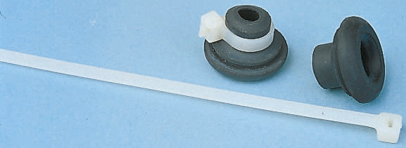SES Sterling Cable Tie, Black Polychloroprene, Pk-10
