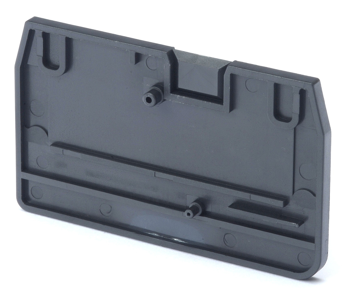 Omron XW5E Series End Cover for Use with XW5G-P2.5-1.1-1 Grounding Terminal Block, XW5T-P2.5-1.1-1 Feed Through