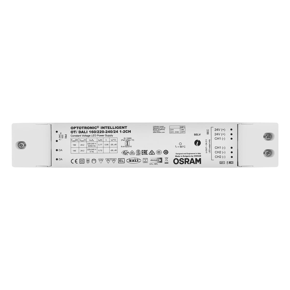 Osram LED Driver, 42V Output, 29.4W Output, 500mA Output Dimmable