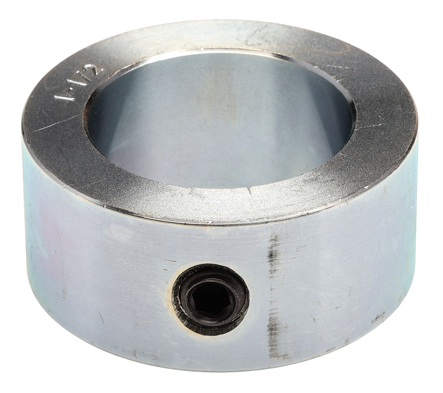 RS PRO Shaft Collar, One Piece, Set Screw, Bore 1.5in, OD 2.25in, W 1in, Steel