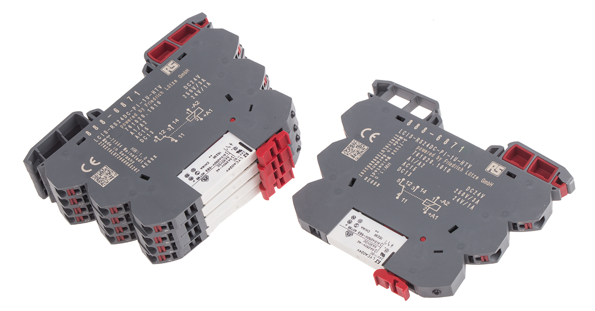 RS PRO Interface Relay, DIN Rail Mount, 24V dc Coil, SPDT, 1-Pole