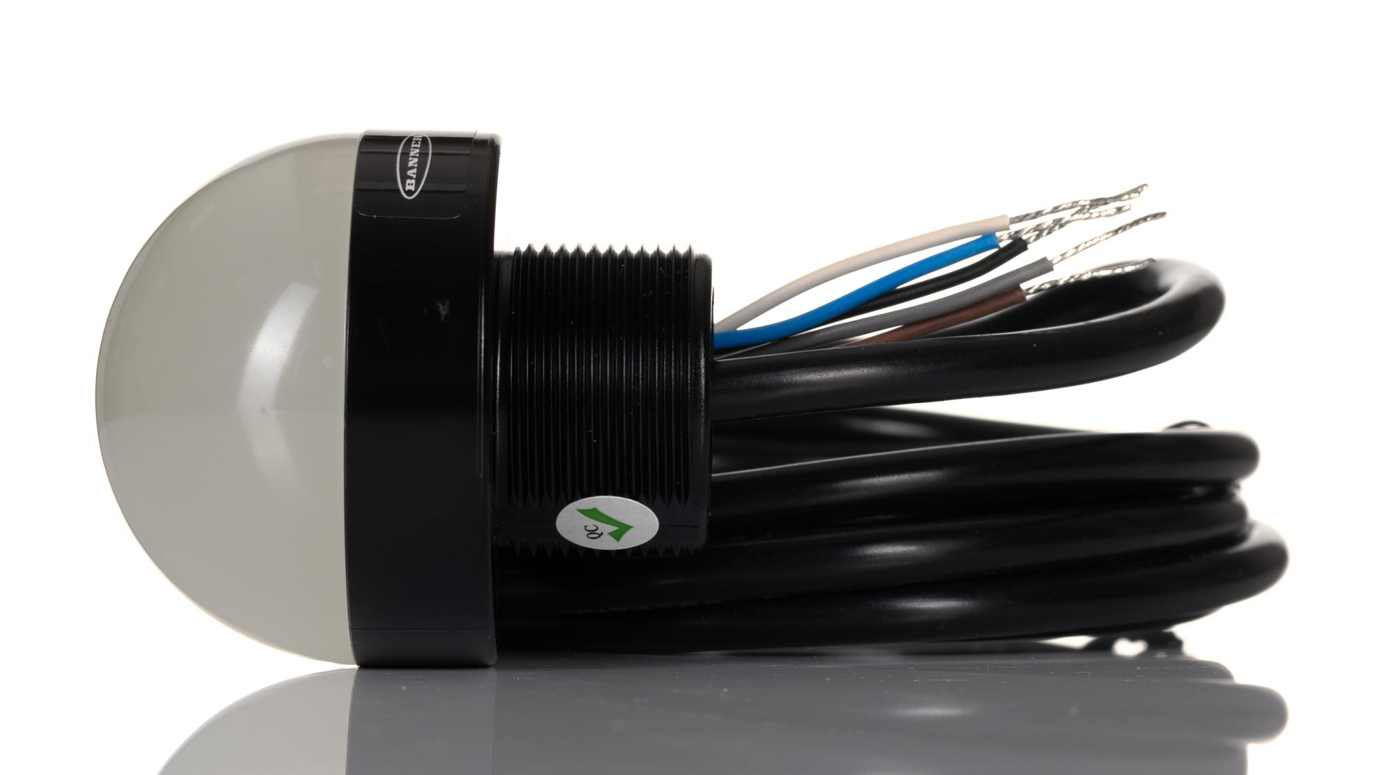 Banner K50 Series Blue, Green, Red Beacon, 10 → 30 V dc, IP66, IP67, IP69K, Base Mount