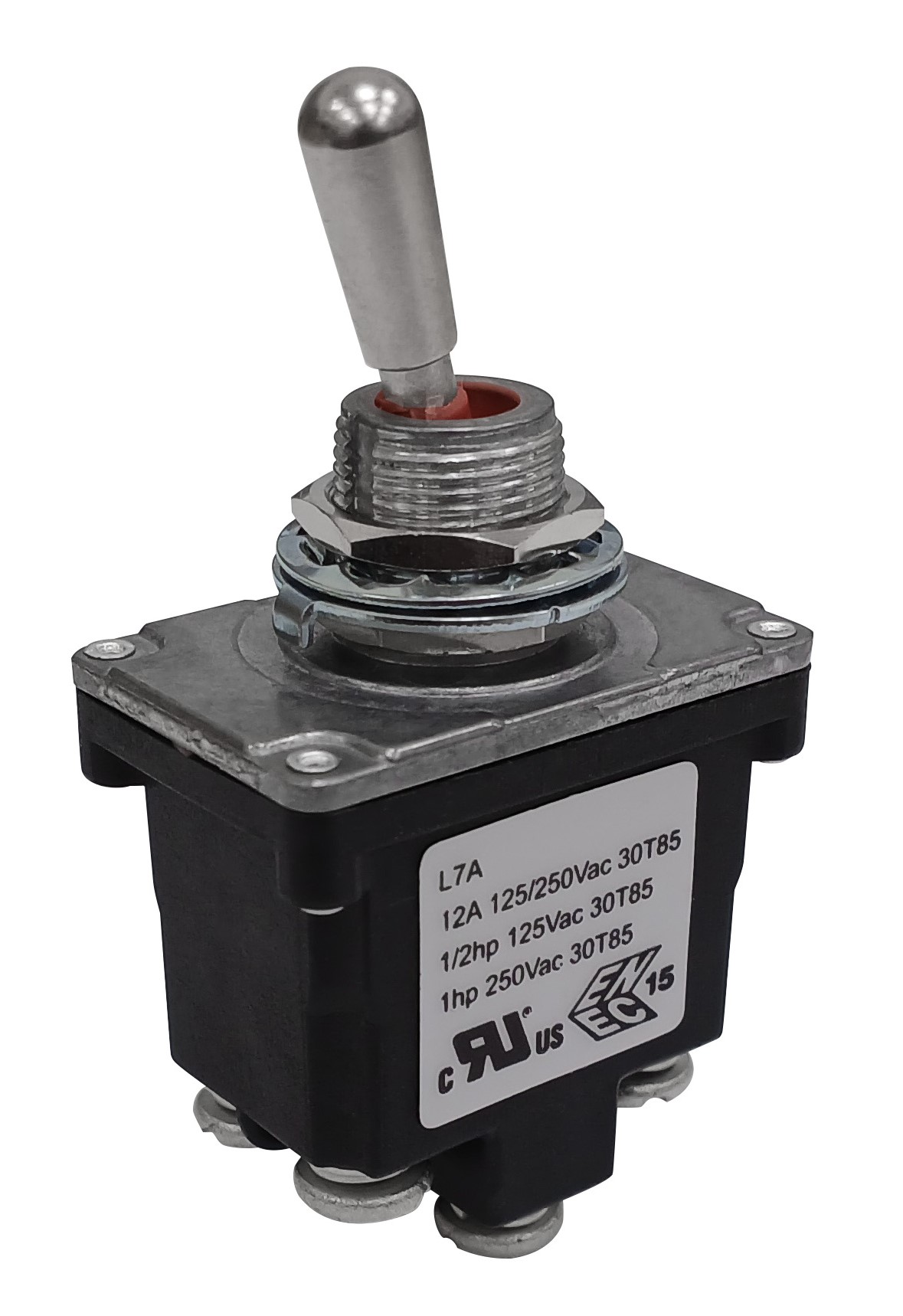 RS PRO Toggle Switch, Panel Mount, On-None-On, DPDT, Step Model Terminal, 125, 250V ac