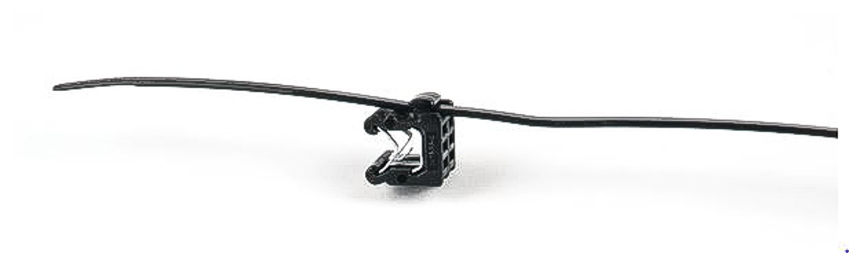 HellermannTyton Cable Tie, Assembly, 200mm x 4.6 mm, Black PA 6.6 UV Resistant, Pk-500