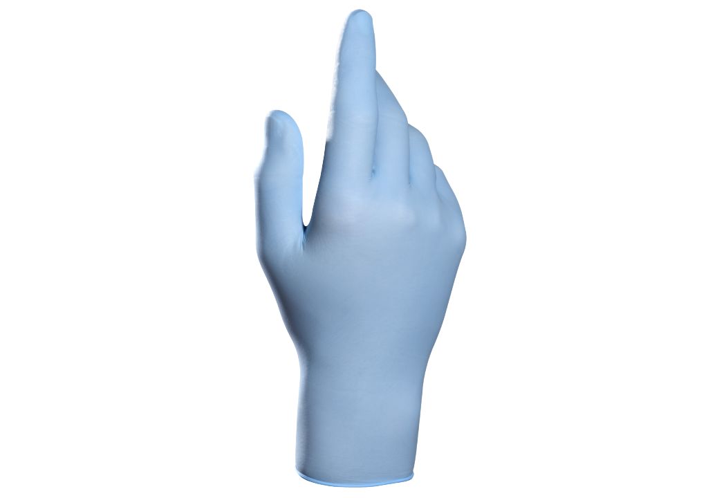 Mapa SOLO 967 Light Blue Work Gloves, Size 9
