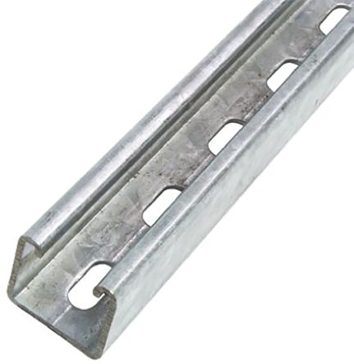 Unistrut 41 x 41mm Slotted Galvanised Steel Strut, 3m Long