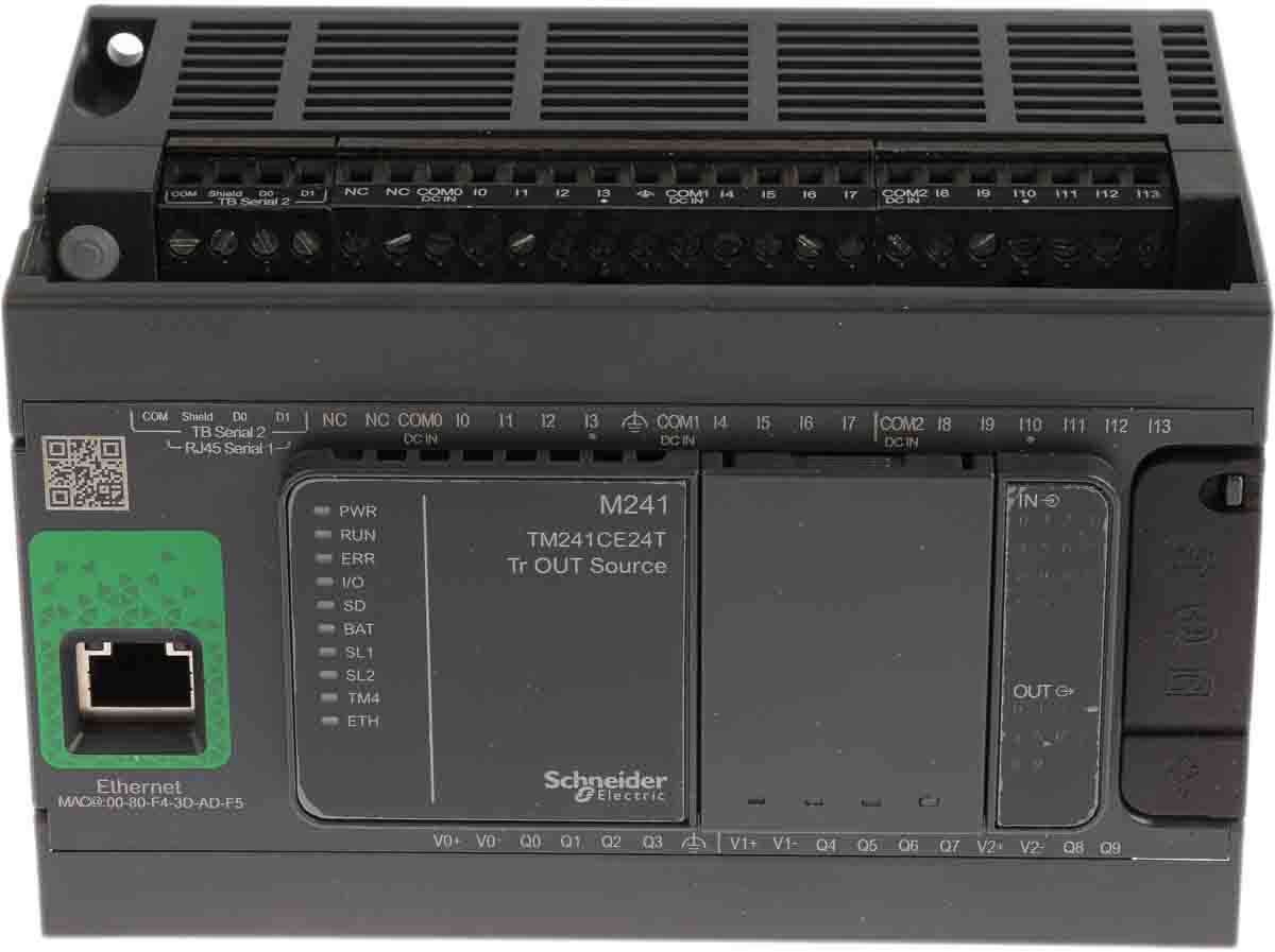 Schneider Electric Modicon M241 Series PLC CPU, Transistor Output, 14-Input