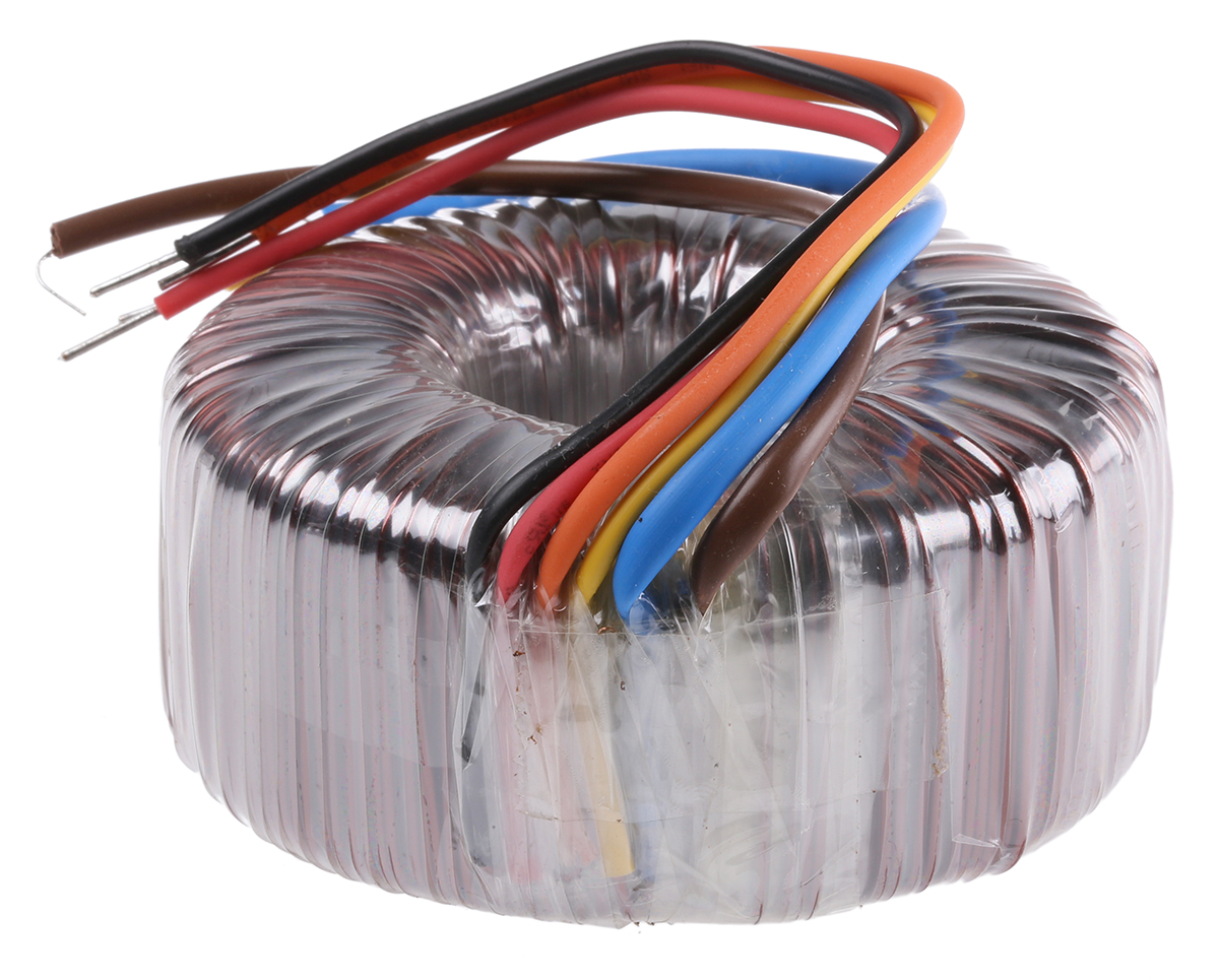 RS PRO 230V ac, 2 x 15V ac Toroidal Transformer, 120VA 2 Output