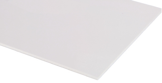 RS PRO Satin/Gloss White Plastic Sheet, 1200mm x 1200mm x 2.5mm