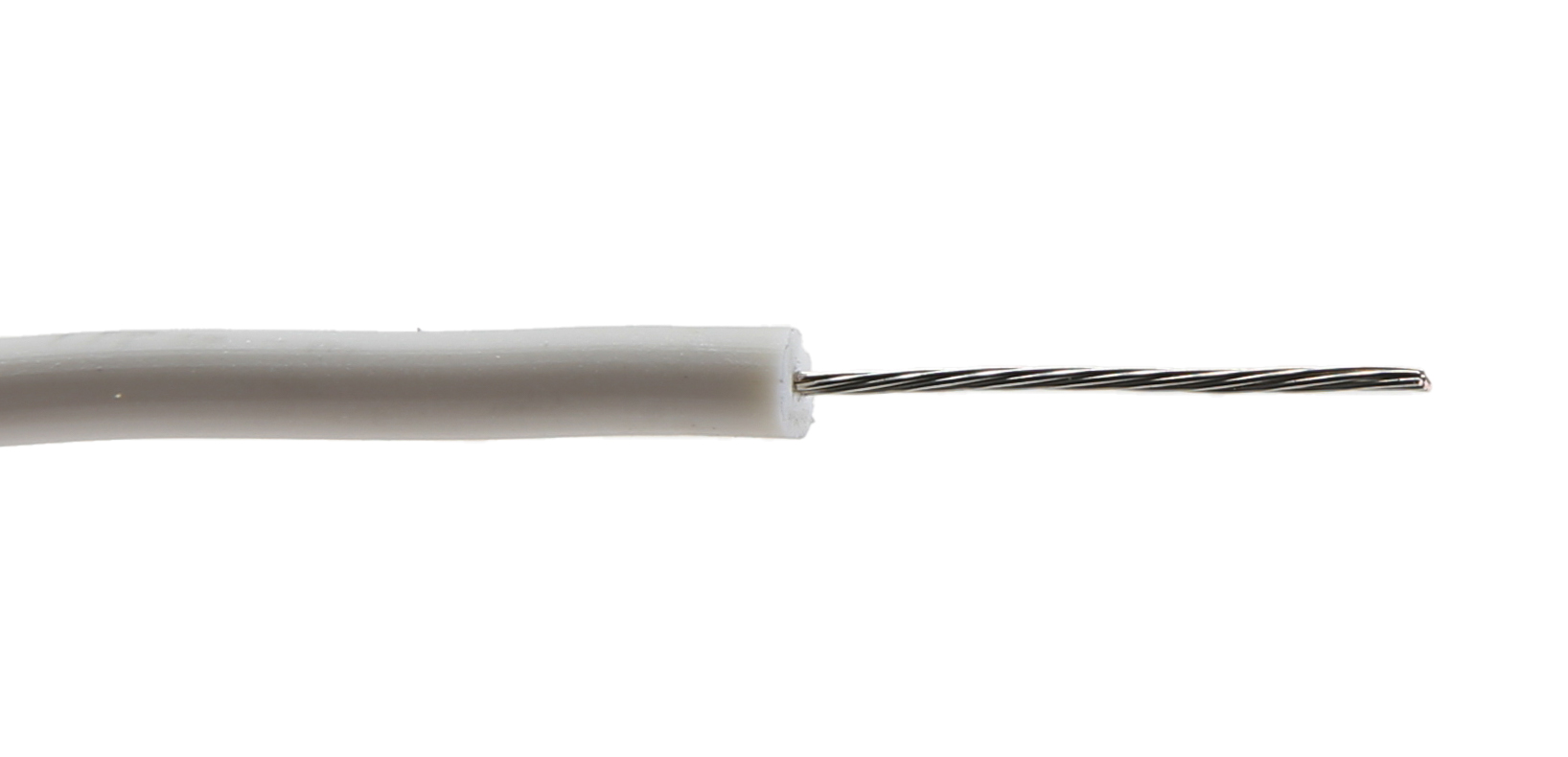 Alpha Wire Hook-up Wire Silicone Series White 0.33 mm² Hook Up Wire, 22 AWG, 7/0.25 mm, 30.5m, Silicone Insulation,