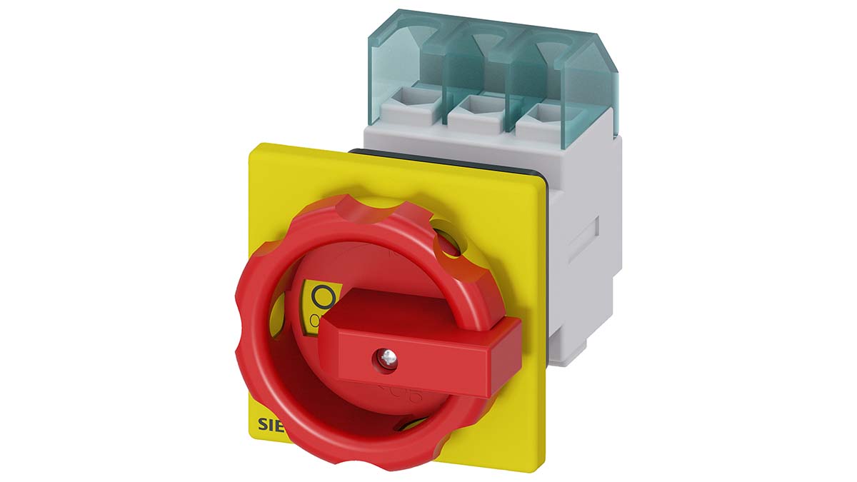 Siemens 4P Pole Front Panel Isolator Switch - 32A Maximum Current, 11.5kW Power Rating, IP65