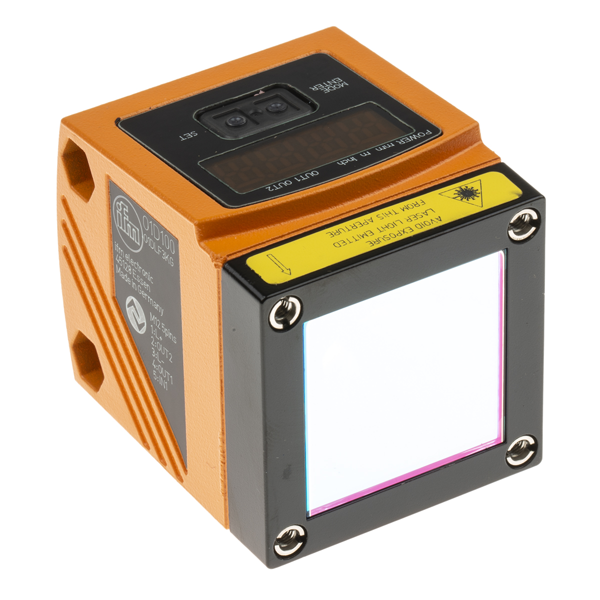 ifm electronic Diffuse Optical Sensor, Block Sensor, 200 mm → 10 m Detection Range IO-LINK