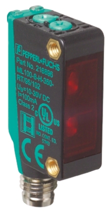 Pepperl + Fuchs Retroreflective Photoelectric Sensor, Block Sensor, 5 m Detection Range