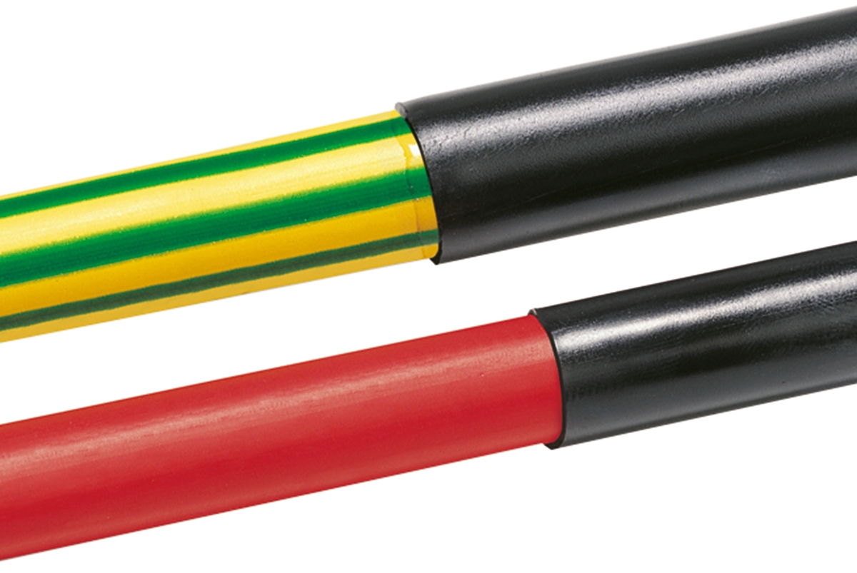 HellermannTyton Adhesive Lined Heat Shrink Tubing, Black 4.5mm Sleeve Dia. x 1.2m Length 3:1 Ratio, TA32 Series