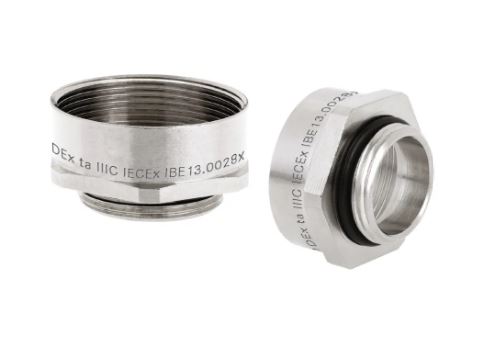 Lapp Cable Gland Adaptor, M20 Exterior Thread, M25 Interior Thread, Nickel Plated Brass, SKINDICHT Series
