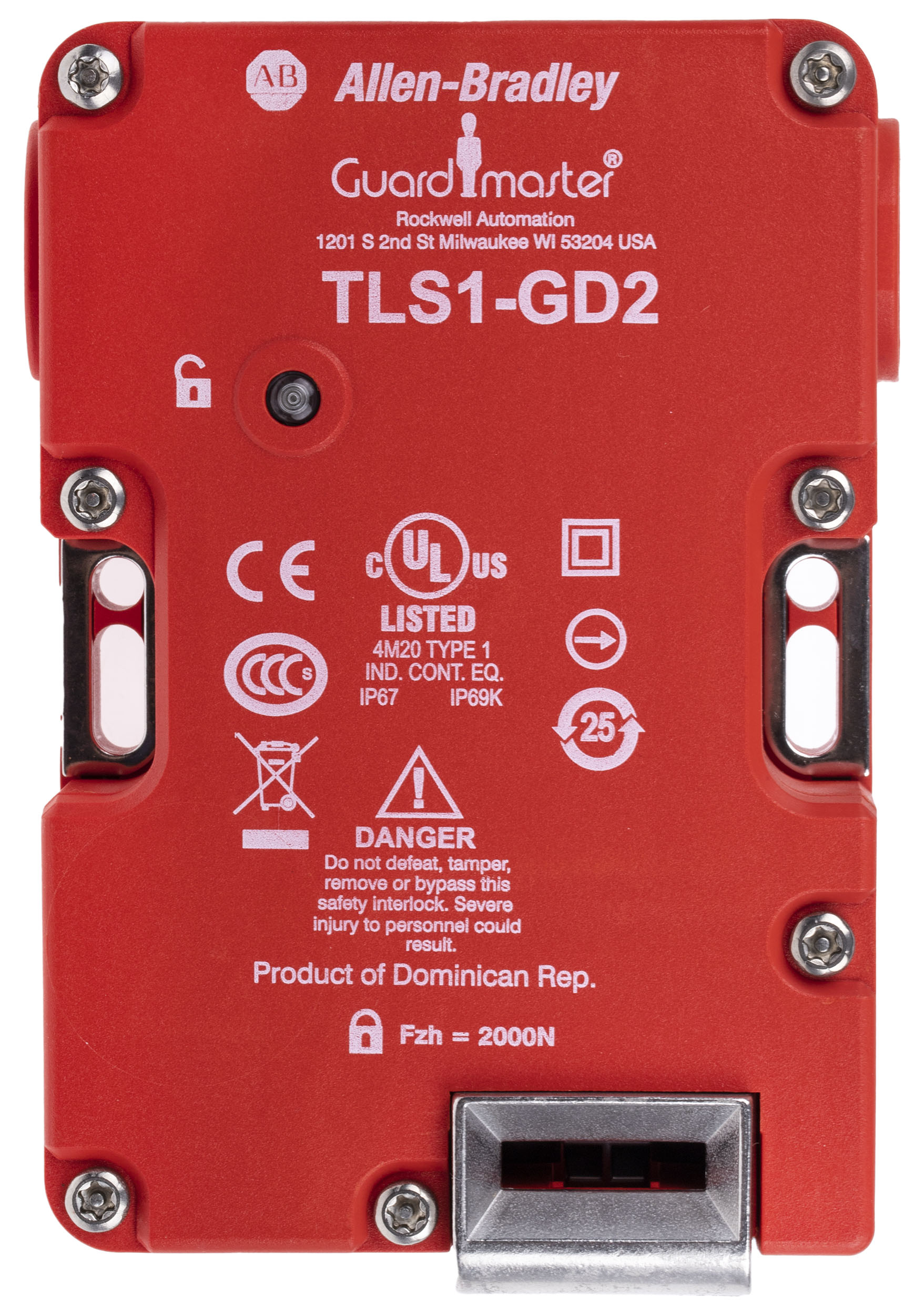 Allen Bradley Guardmaster 440G-T Series Solenoid Interlock Switch, Power to Unlock, 24V ac/dc, Actuator Included