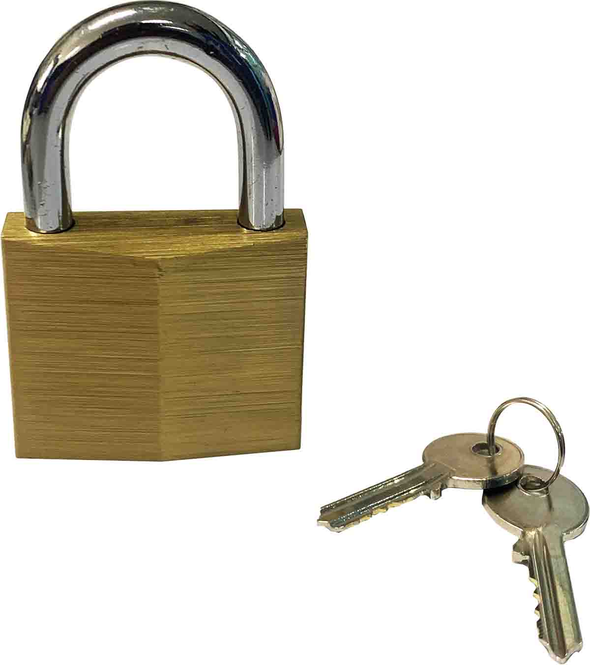 RS PRO Key Brass Padlock, Keyed Alike, 6.3mm Shackle, 39.8mm Body