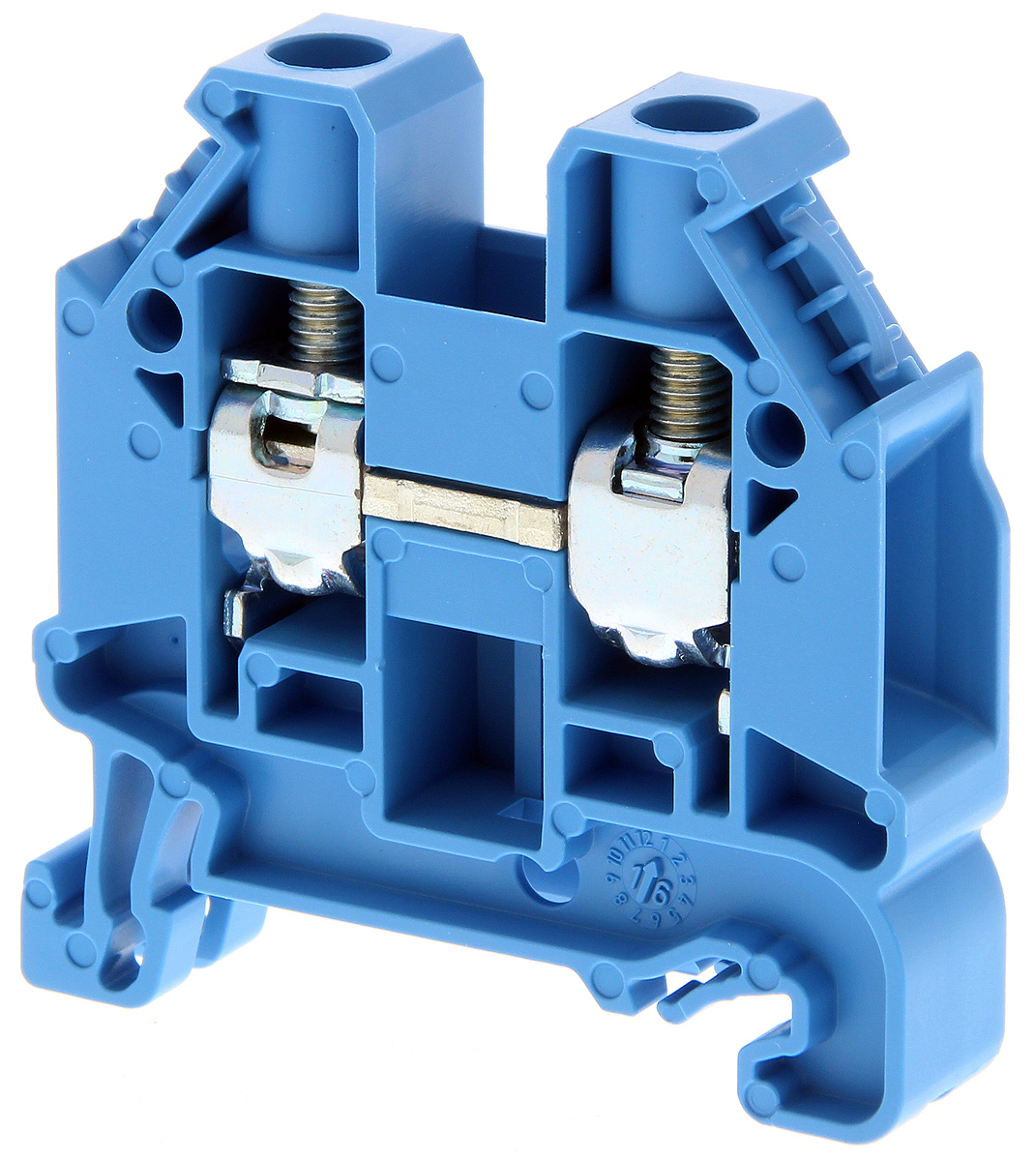 Omron XW5T-S10-1.1-1BL XW5T Series Blue, 10mm², Single-Level, Screw Termination